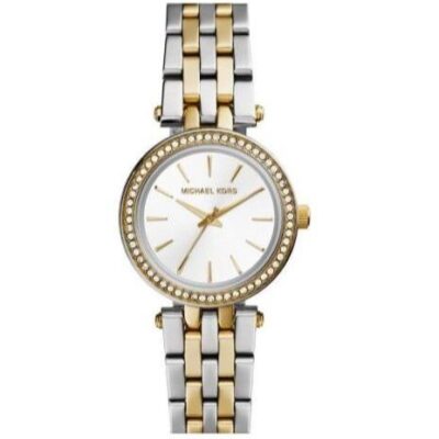 Michael Kors Ladies Mini Darci Two Tone Crystal Watch - MK3323